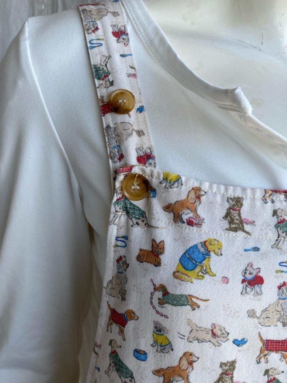 Dog Print Overalls Cottagecore Novelty Romper Pockets Whimsy